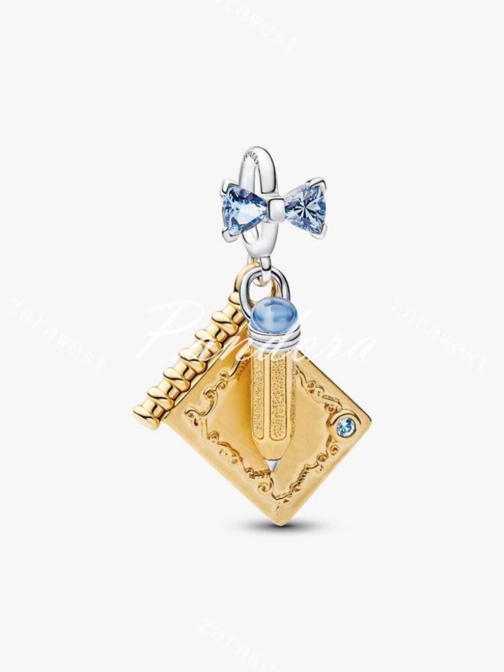 Pandora Bridgerton Dance Card & Pencil Dangle Charm